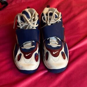 Kids Blue and White Athletic Shoes Nike Brands- US. 7.0 Kids Boys